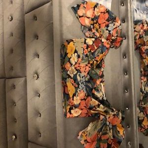 Zara Floral Crop Top